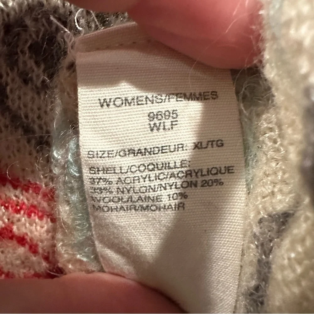 Woolrich Red and Cream Patterned Sweater